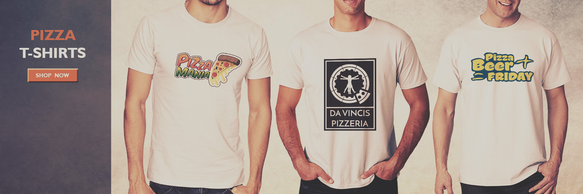 Buy Pizza T-Shirts